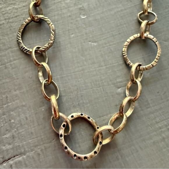 Silpada 925 Sterling Silver Circle Chain Link Bracelet - Picture 2 of 7